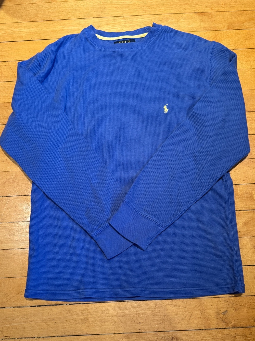 Polo by Ralph Lauren Royal Blue Crewneck Thermal Shirt